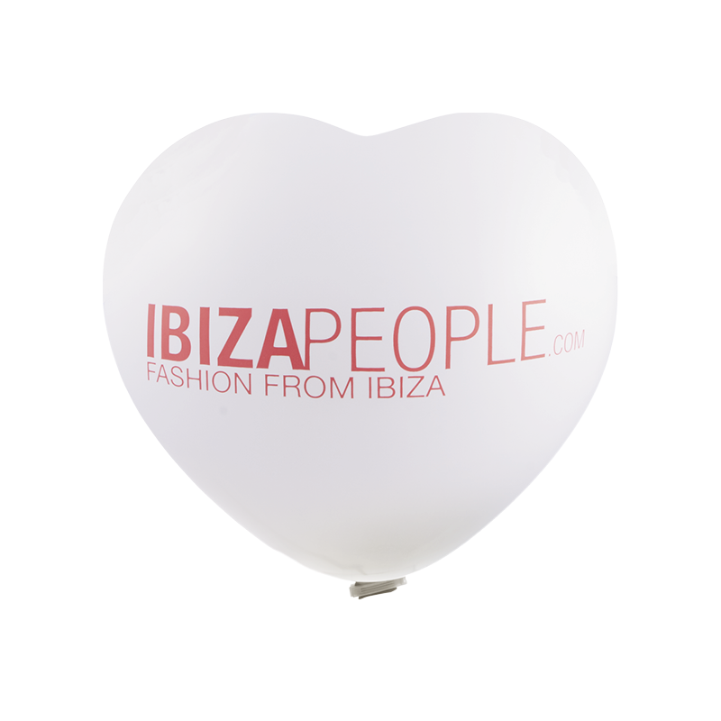Bedruckte Riesenballons Herzform Ø 65 cm 