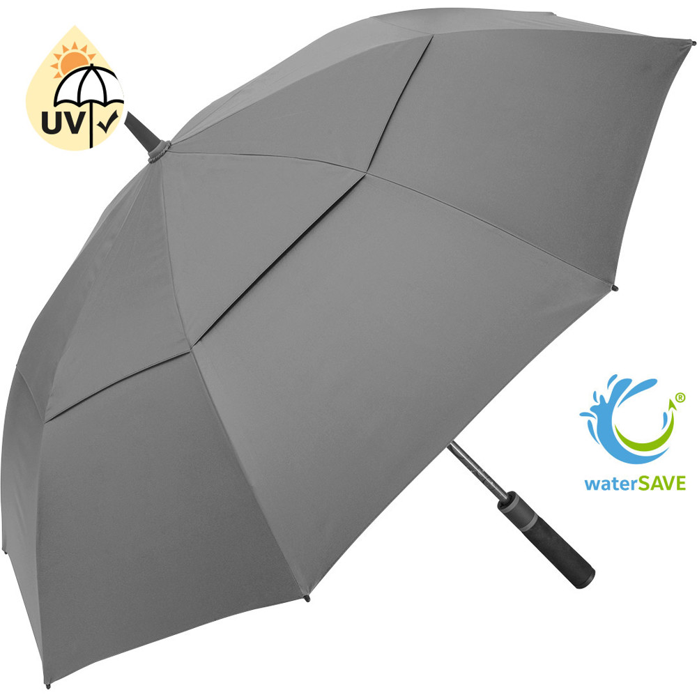 2385 AC-Golf-/Gästeschirm FARE® Doubleface XL Vent - grau/schwarz wS