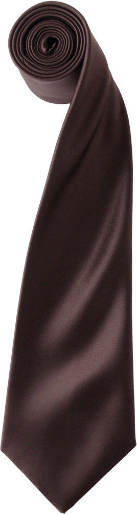 PR750 - colours' Satin Tie - Brown