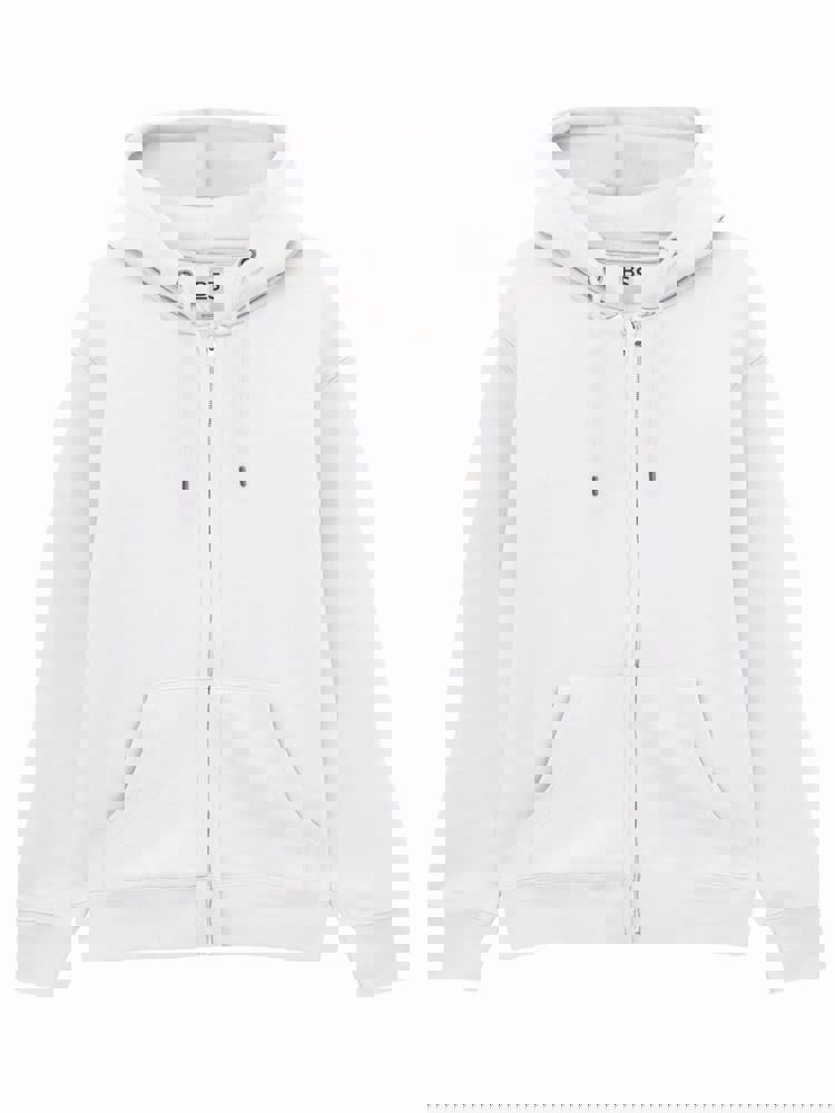 BS Chili Hoodie mit durchgehendem Reißverschluss, 280 gr/m² - Weiß (WHITE)