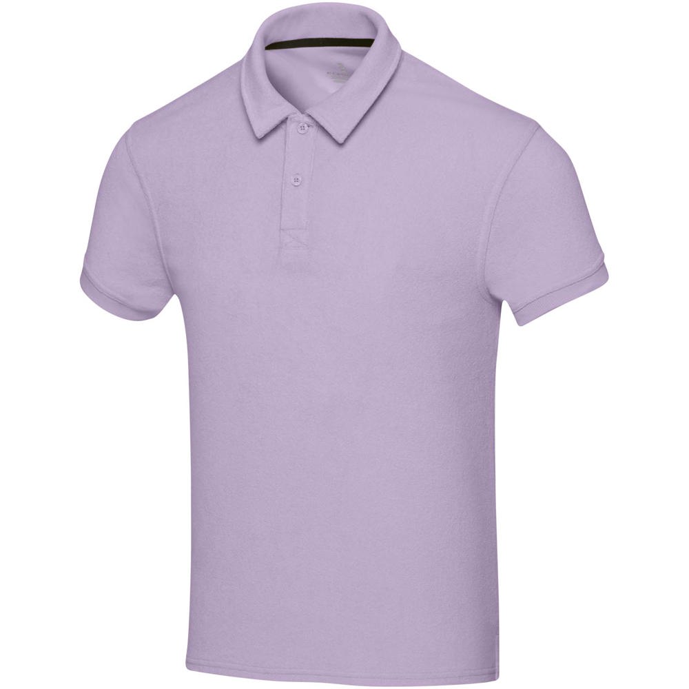 Akoya Poloshirt aus recyceltem Frottee Unisex - fliederfarben