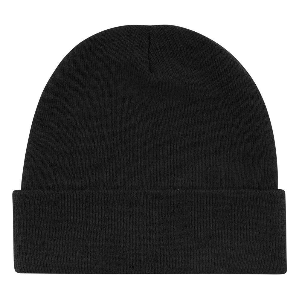 100% rPET Strickmütze - Schwarz (Black) / Schwarz