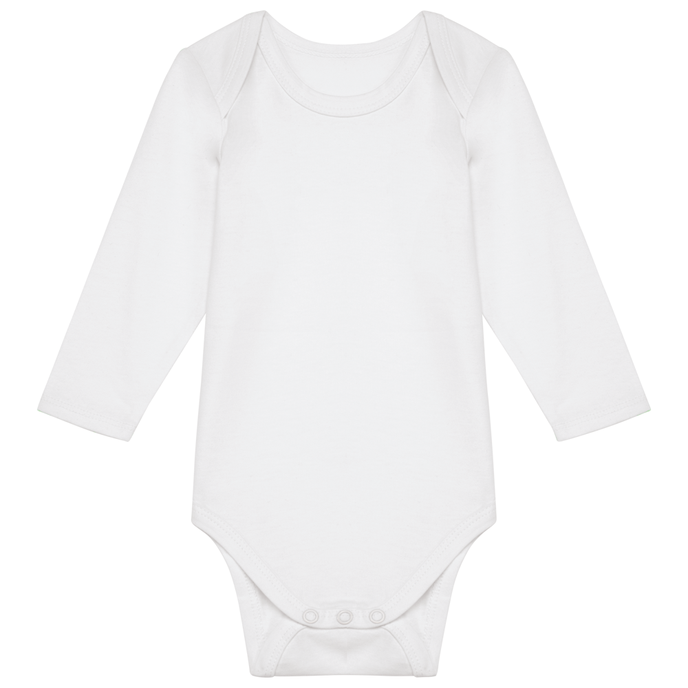 K837 - Body aus Bio-Baumwolle für Babys - White