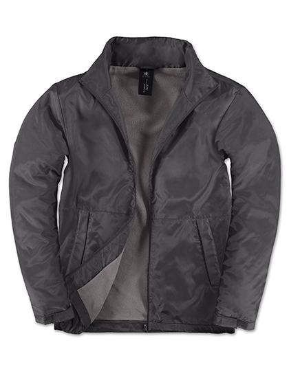 B&C COLLECTION - Men´s Jacket Multi-Active - Dark Grey (Solid), Warm Grey