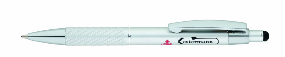 Penko - Kugelschreiber ABA Touch aus Metall - silber