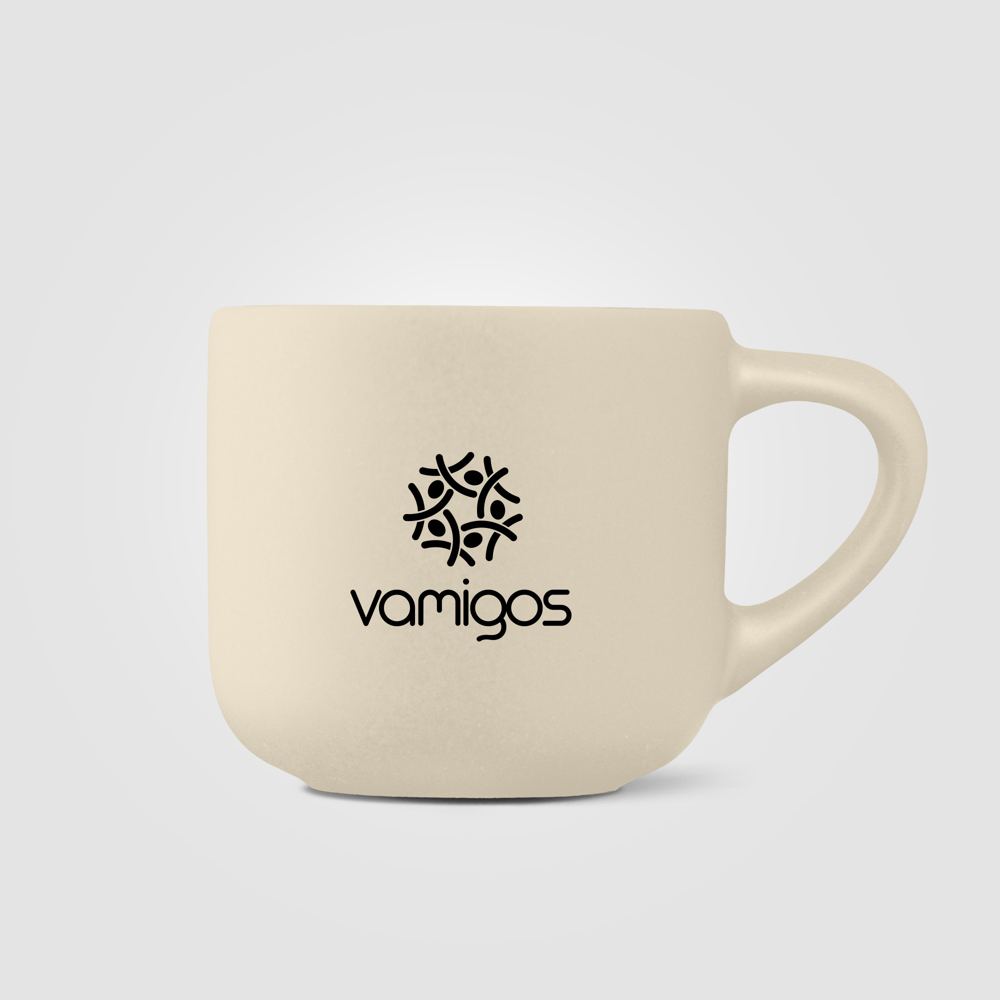 Alba Espresso-Keramiktasse mit mattem Finish - 90 ml - Cremefarben (#C8C3B3)