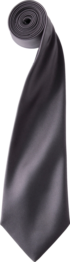 PR750 - colours' Satin Tie - Dark Grey
