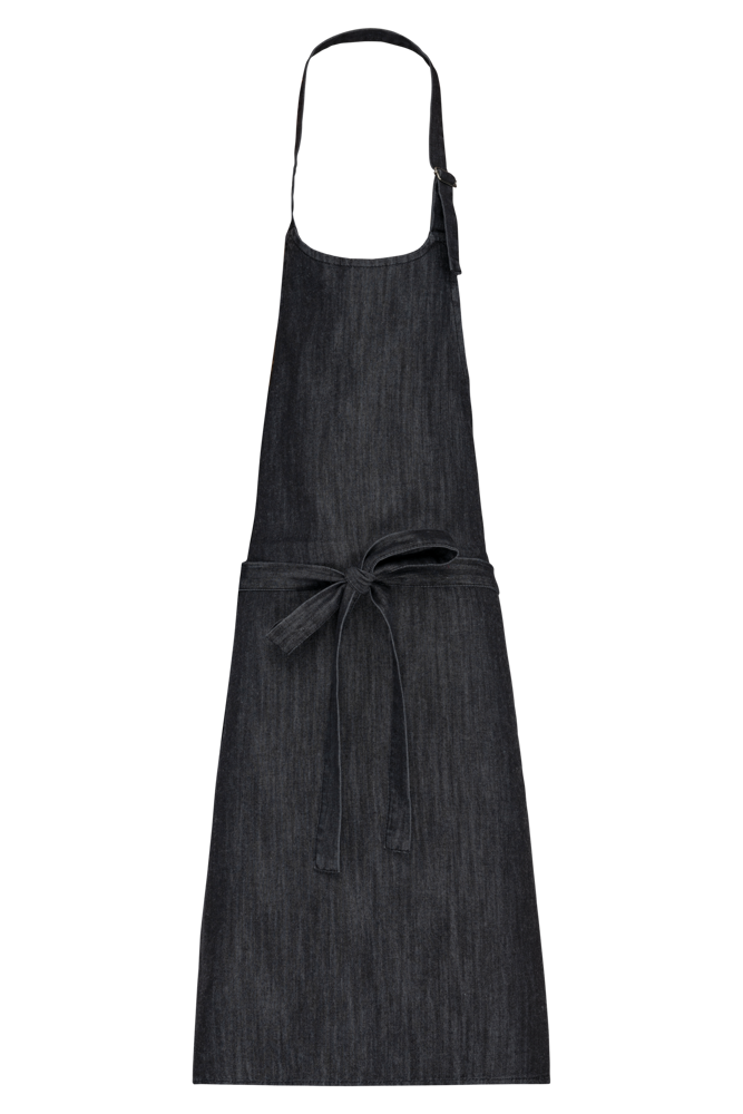 K8000 - Schürze aus mischgewebe ohne Tasche - Black Denim