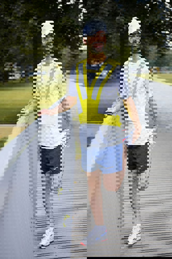 Reflektierende Weste V-Form