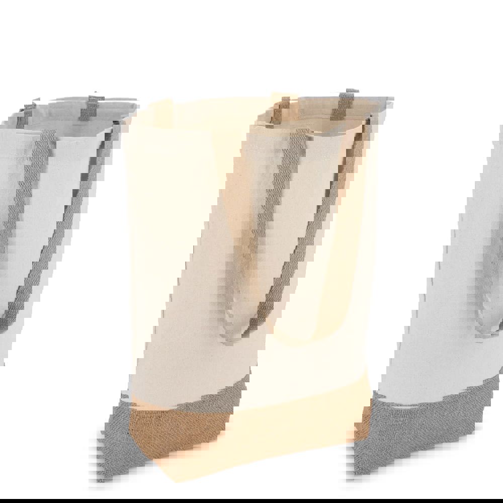 Baumwoll-Jute Tragetasche OEKO-TEX® 41 x 13 x 41cm 320g/m²