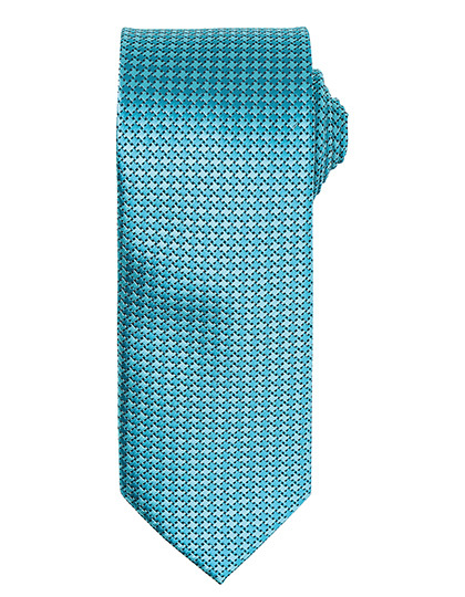 Premier Workwear - Puppy Tooth Tie - Turquoise (ca. Pantone 7703C)