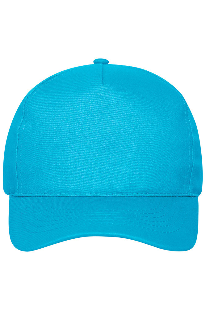 5 Panel Cap Organic Cotton - Turquoise (ca. Pantone 312C)
