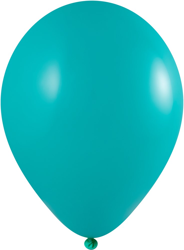 Ballons ohne Druck 85/95 cm - Ø 33 cm - 11 inch - Türkisgrün (1083) Pastel (± PMS 3262)