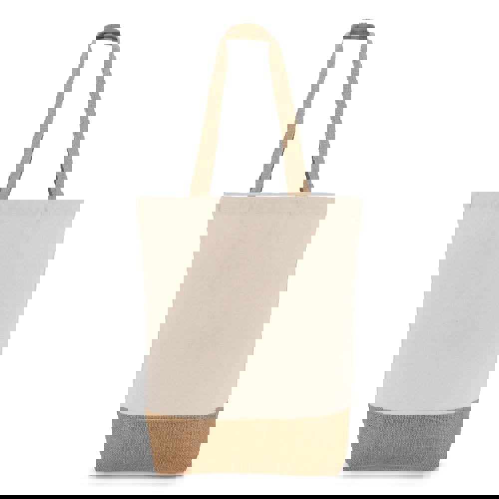 Baumwoll-Jute Tragetasche OEKO-TEX® 41 x 13 x 41cm 320g/m²