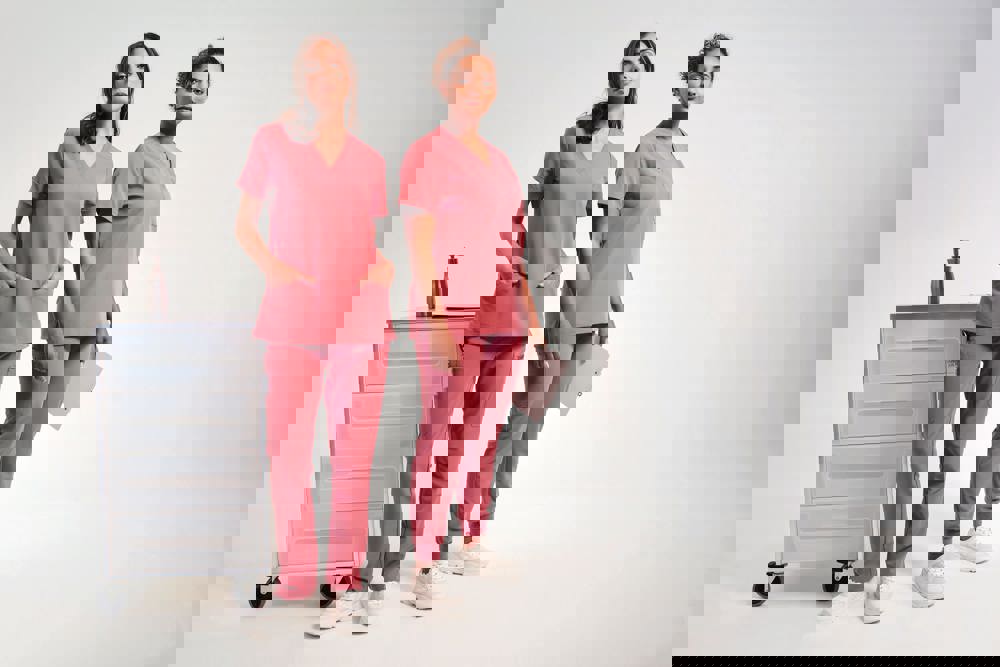 NN310X - Tunika mit Stretchanteil und kurzen Ärmeln, Damen