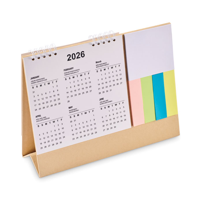 CALENDOO - Tischkalender mit Memoblock