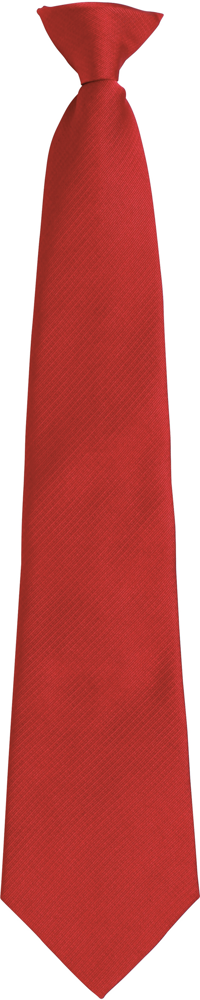 PR785 - Colours Fashion Clip Tie - Red