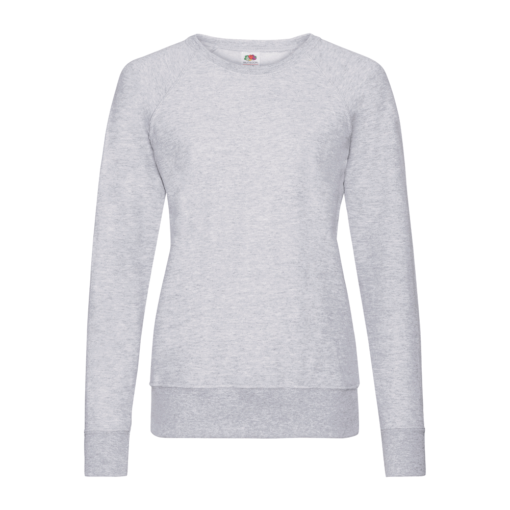 621460 - Lightweight Raglan Sweat Lady-Fit - graumeliert