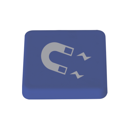 Haftmagnet 40x40 mm - dunkel blau