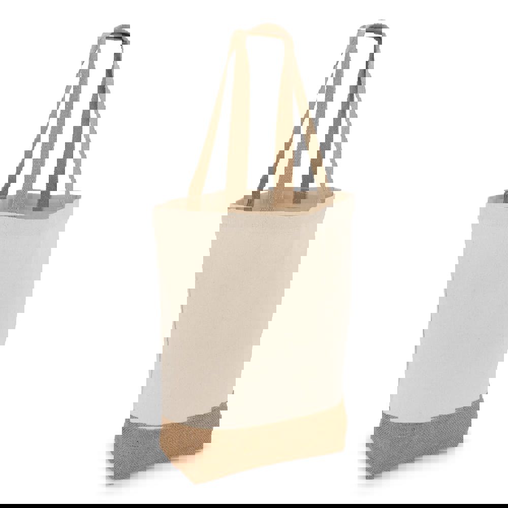 Baumwoll-Jute Tragetasche OEKO-TEX® 41 x 13 x 41cm 320g/m²