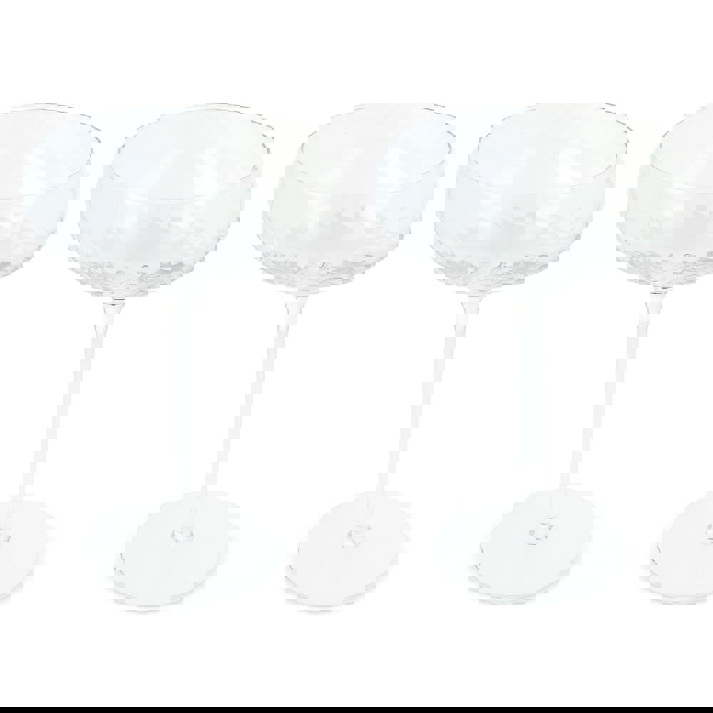 Byon Opacity 2er-Set Sektgläser mit stilvollem Glasmuster 300ml