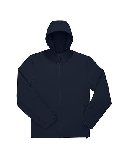 B&C BE INSPIRED - Reset Hooded Softshell - navy