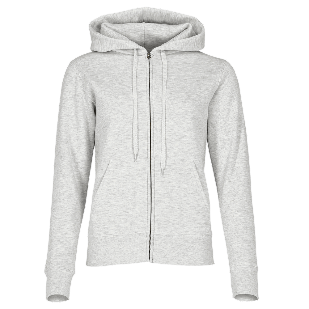 621180 - Ladies Premium Hooded Sweat Jacket - graumeliert