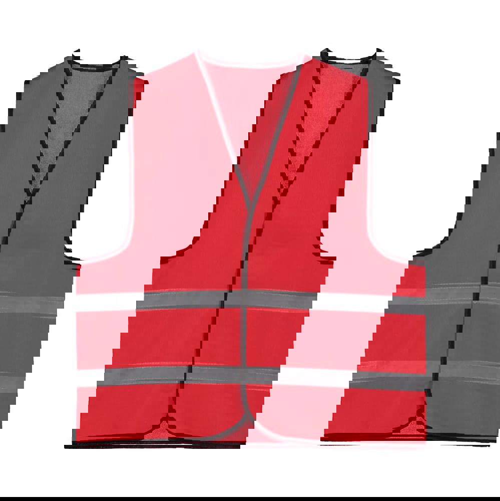 Reflektierende Kinderweste 6-12 Jahre - Rot (PMS 199c) / Rot