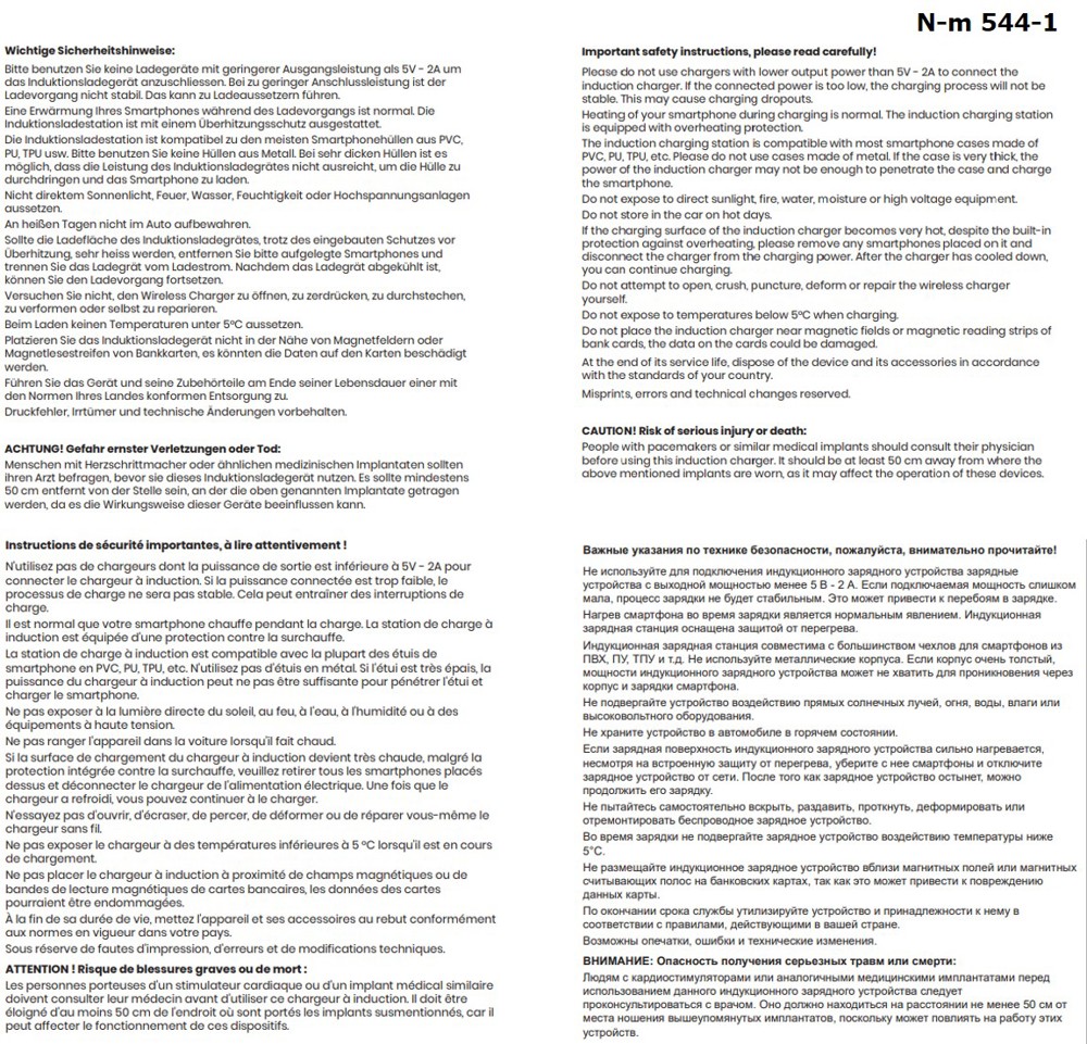 Nestler-matho Wireless Charger 15 W weiss