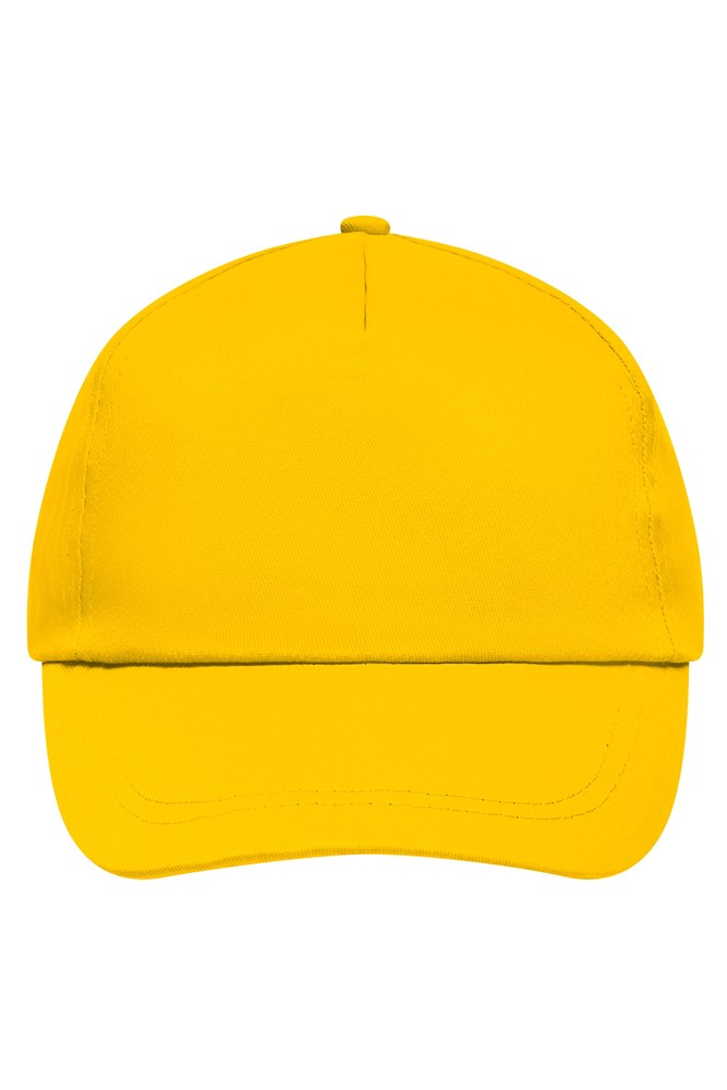 5 Panel Promo Cap Lightly Laminated - Gold-yellow (ca. Pantone 107C)