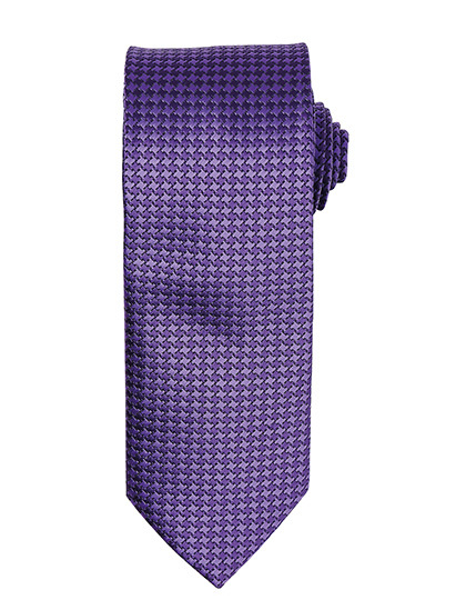 Premier Workwear - Puppy Tooth Tie - Purple