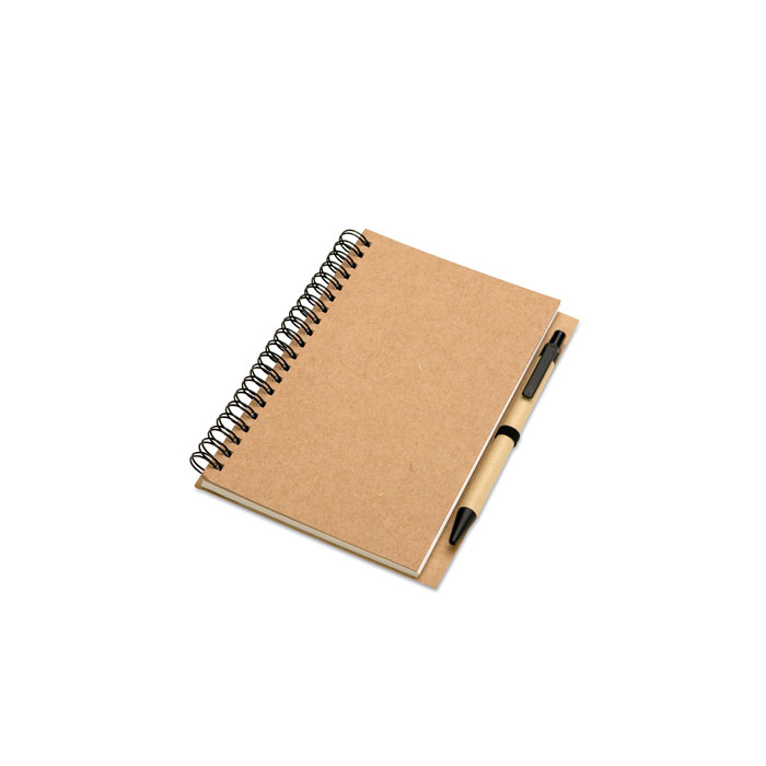 BLOQUERO - B6 Recyceltes Notizbuch 70 Seiten - beige