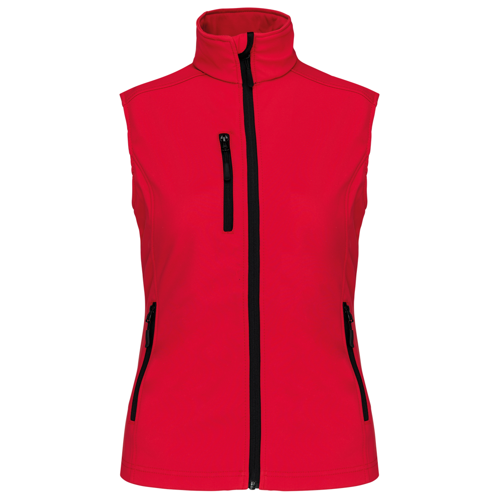 K404 - Damen Softshell Bodywärmer - Red