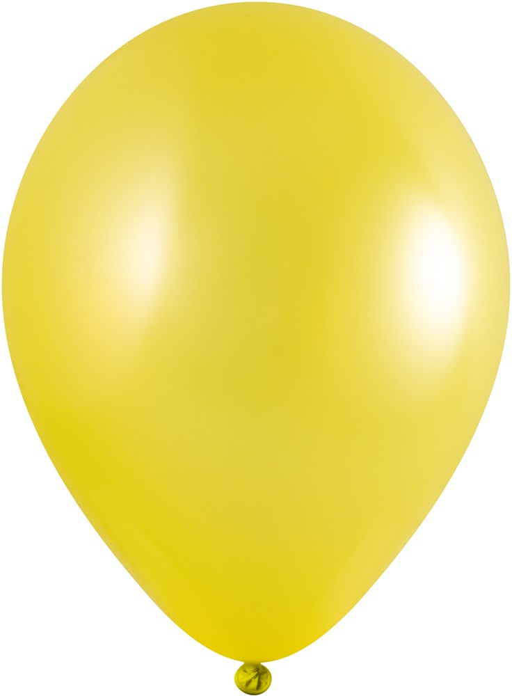 Ballons ohne Druck 85/95 cm - Ø 33 cm - 11 inch - Gelb Metallic (2410) (± PMS 108)
