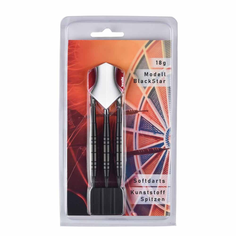 3 Steeldarts Blackstar 21g | indiv. 4c Logo auf Flights + Blister