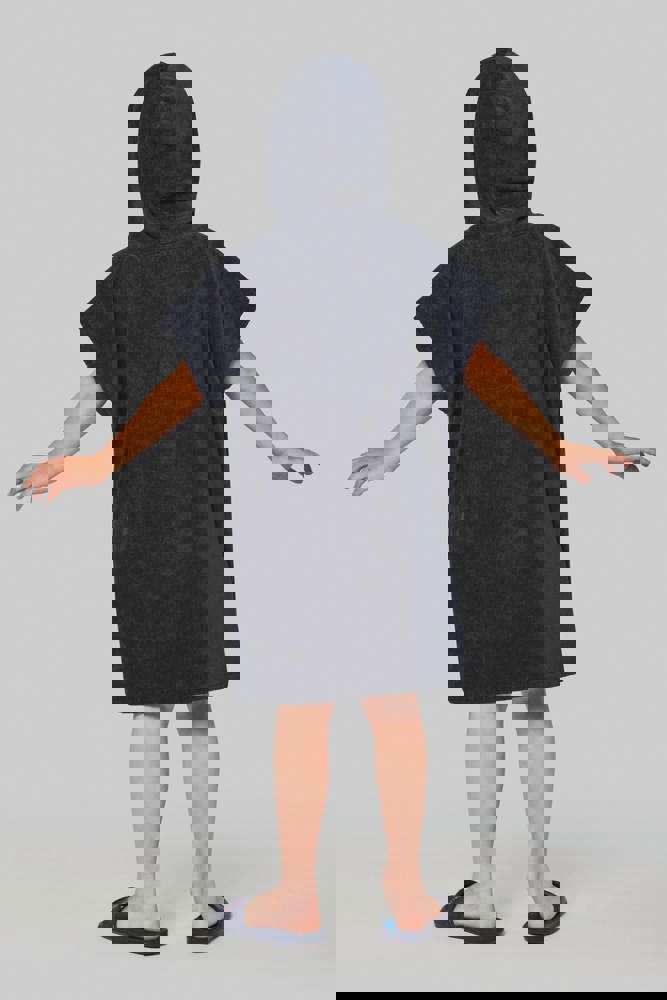 PA582X - Kinder-Frottee-Poncho mit Kapuze