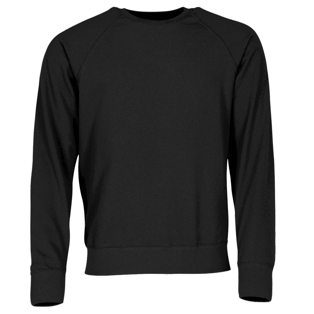621380 - Lightweight Raglan Sweat - Schwarz