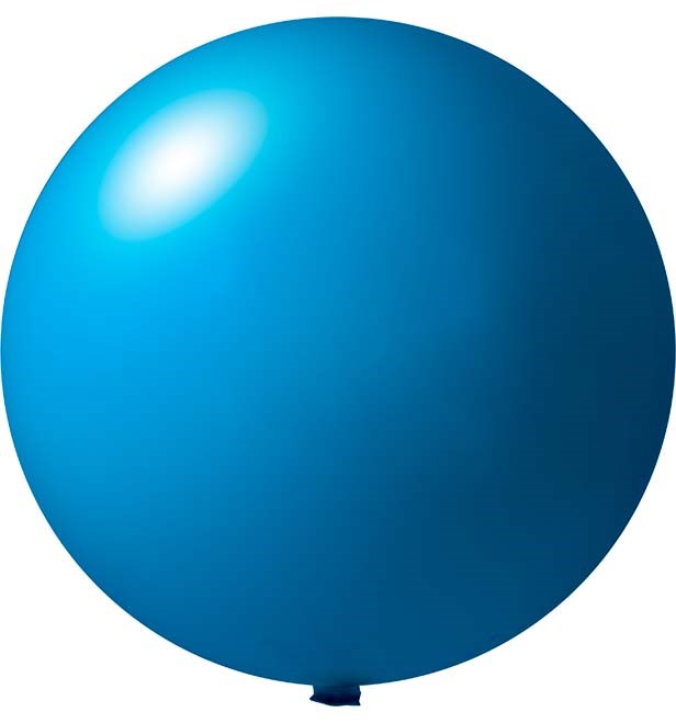 Bedruckte Riesenballons Ø 150 cm - Mittelblau (4450) Pastel (± PMS 3005)