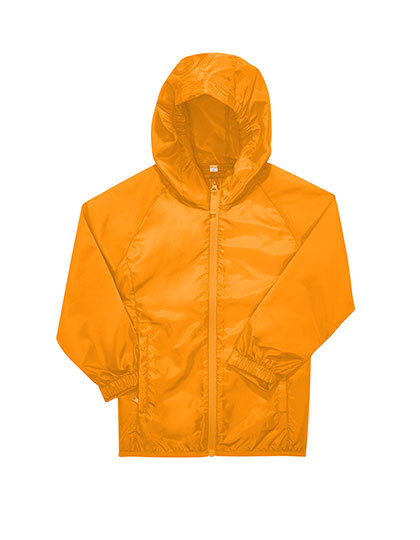 B&C BE INSPIRED - Kids #Reset Windbreaker - Meta Orange