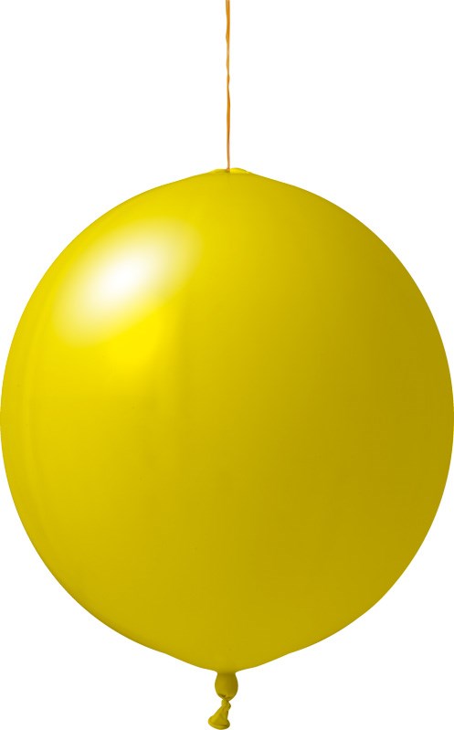Bedruckte Punchballons 120/130 cm - Ø 45 cm - 18 inch - Dunkelgelb (6002) Pastel (± PMS yellow)
