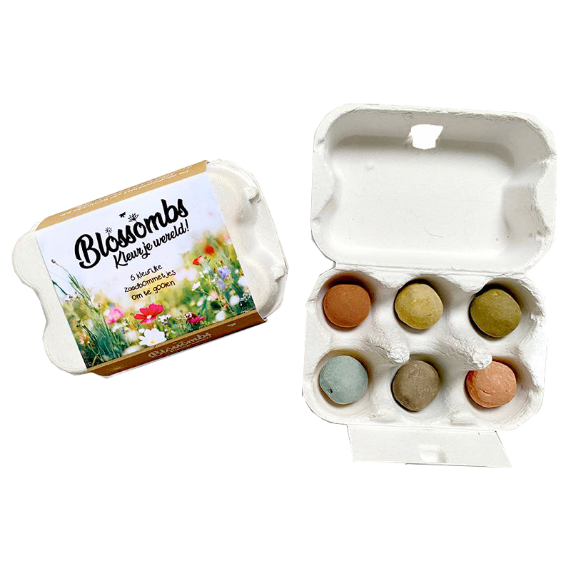 Blossombs Blumenbombe -  Eierkarton 6 Stück