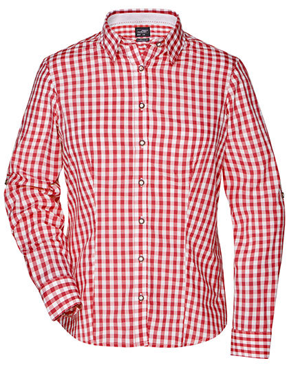 Daiber - Ladies´ Traditional Shirt - Red, White