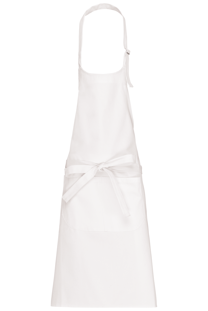 K8005 - Schürze waschbar bei 60 °C - White