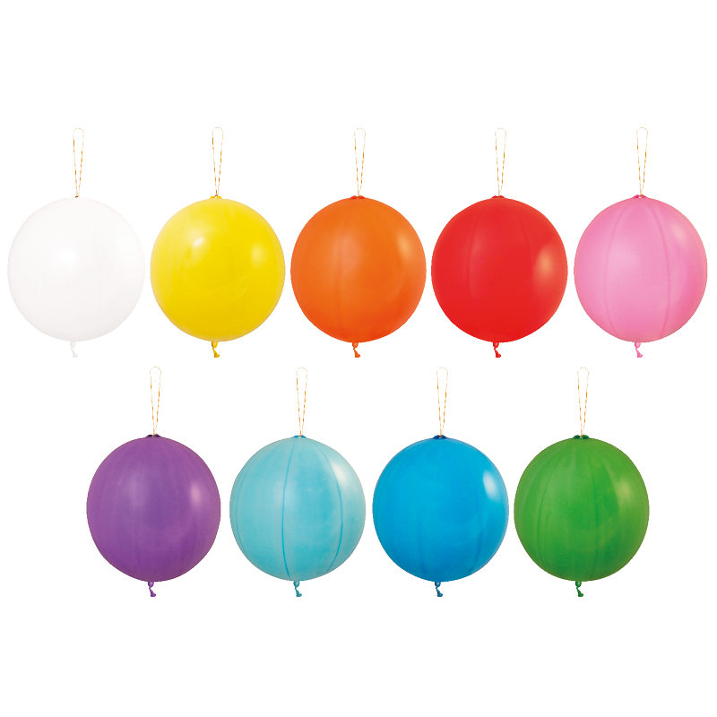 Bedruckte Punchballons 120/130 cm - Ø 45 cm - 18 inch - Sortiert Pastel