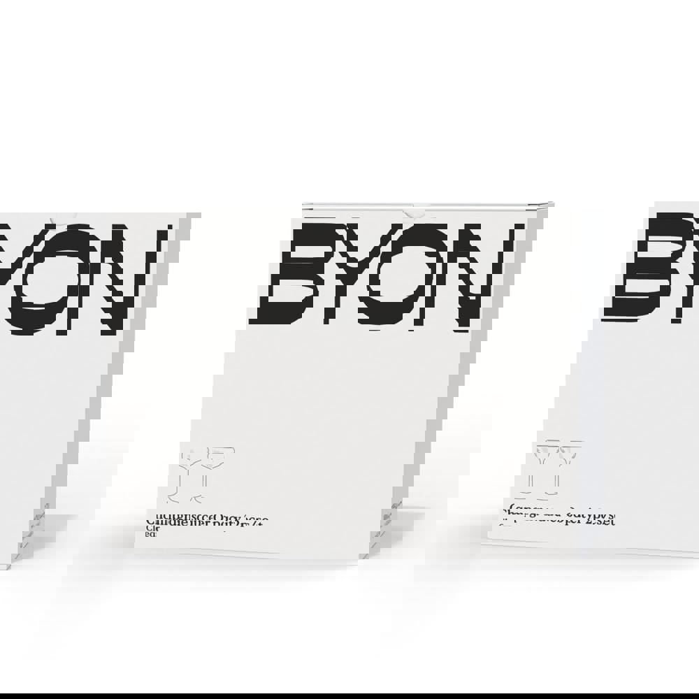 Byon Opacity 2er-Set Sektgläser mit stilvollem Glasmuster 300ml