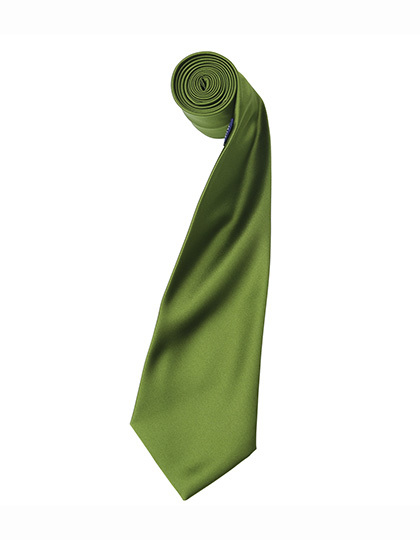 Premier Workwear - Colours Collection Satin Tie - Oasis Green (ca. Pantone 371C)