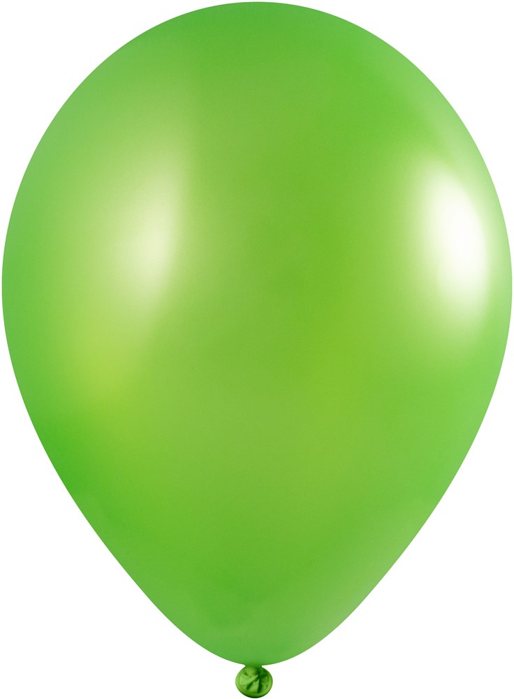 Ballons ohne Druck 85/95 cm - Ø 33 cm - 11 inch - Mittelgrün Metallic (2461) (± PMS 360)