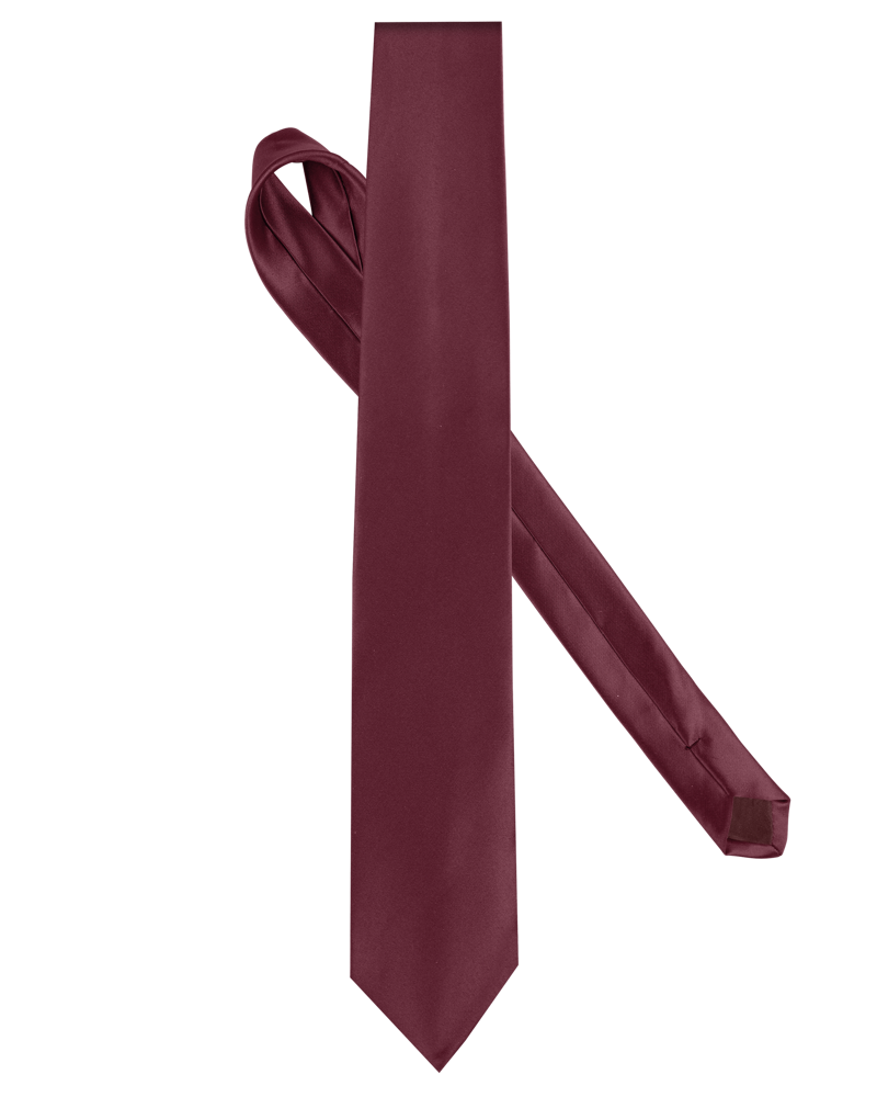 K860 - Satin Krawatte - Wine