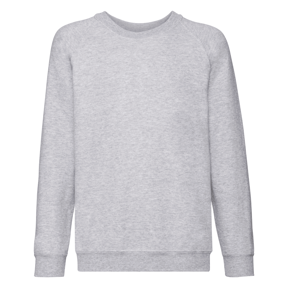 620390 - Kids Classic Raglan Sweat - graumeliert