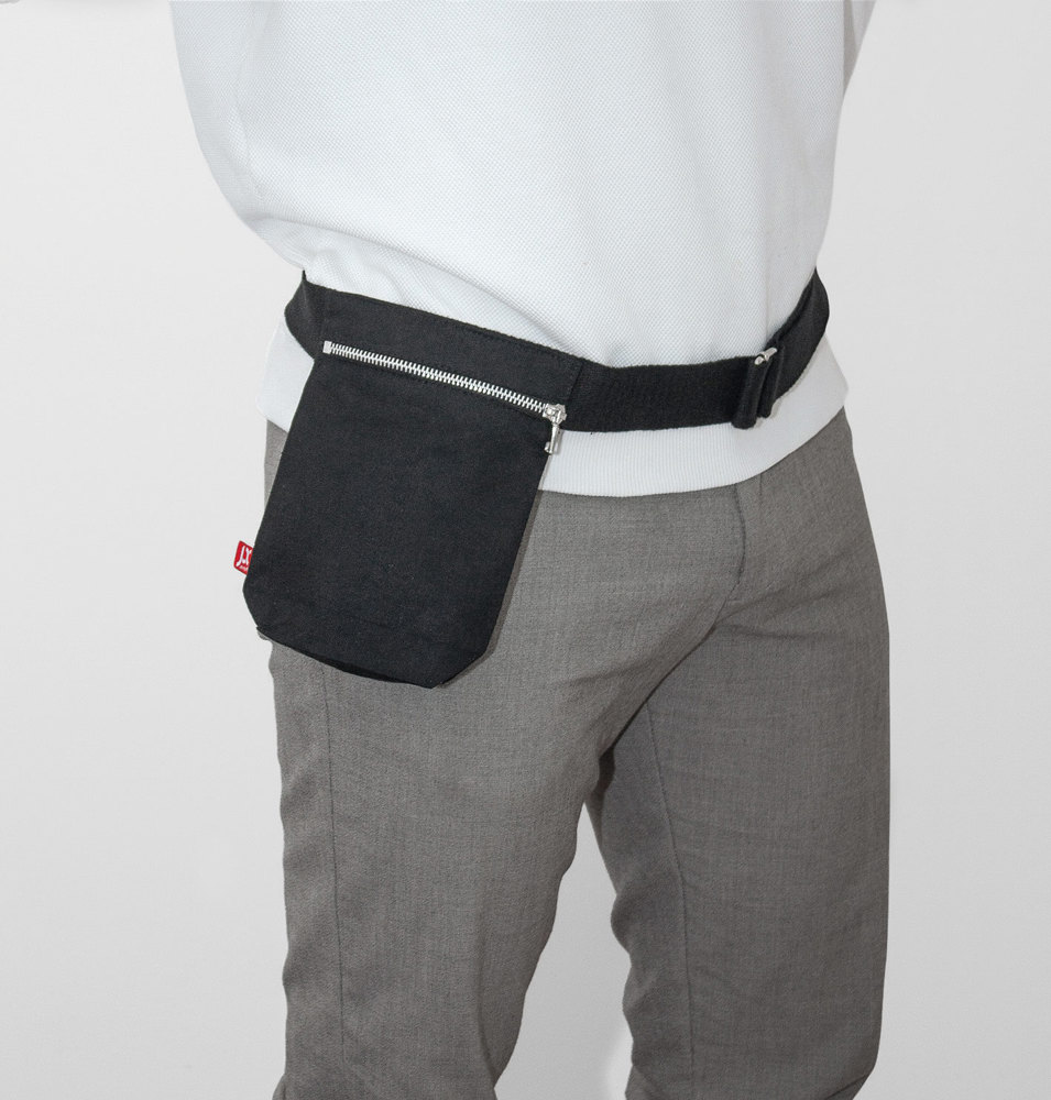 MERAN – Canvas-Umhängetasche mit Reißverschluss und verstellbarem Gurt